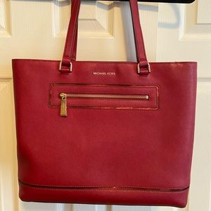 Michael Kors Leather Tote Shoulder Bag